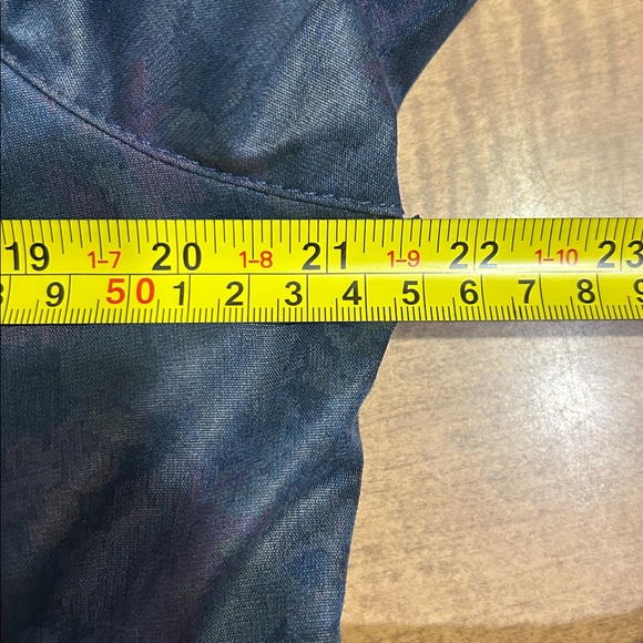 Vintage London Fog Floral Trench Coat Size 10 Whimsigoth Dark Academia Long - Picture 11 of 17